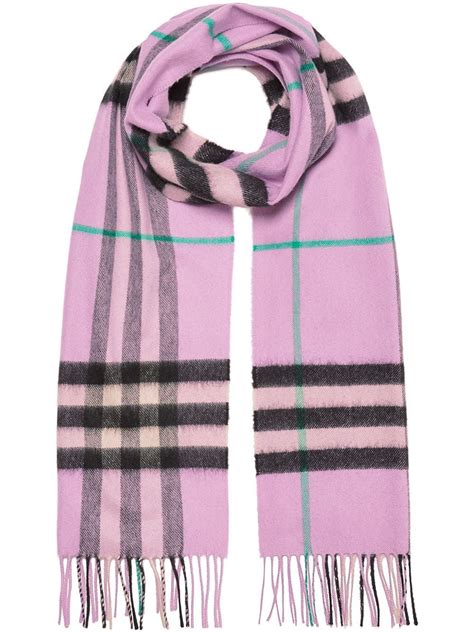 burberry scarf light pink|Burberry pink plaid cashmere scarf.